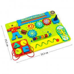 Бизиборд Activity Busyboard, зеленый фон