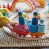 Набор деревянный "Игровой поезд", 14 деталей
